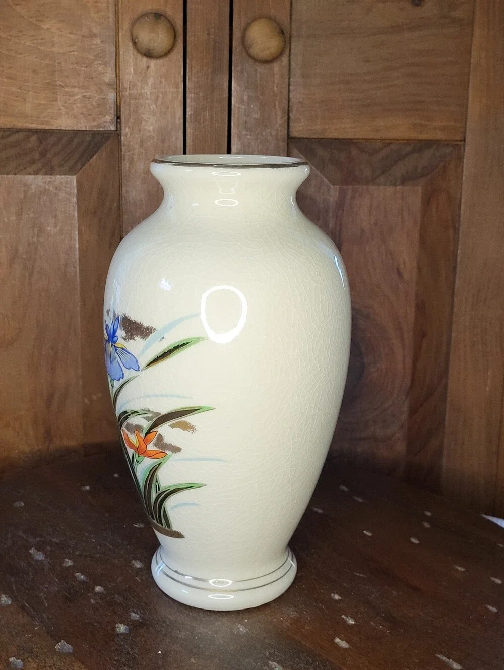 Vintage Floral Vase